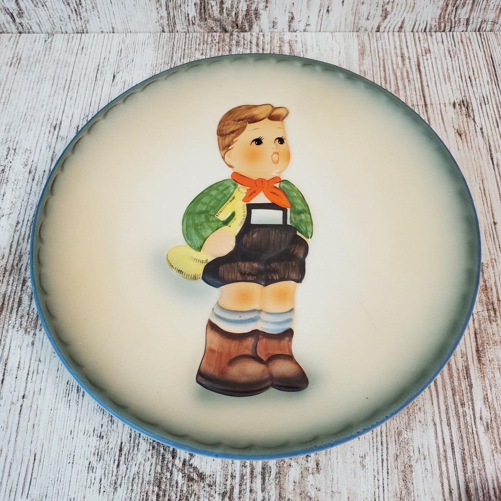 Vintage Boy Singing Schmid "Hark the Herald" Plate Inspired By Berta Hummel 1984